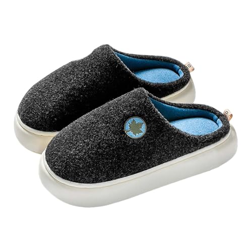 LZPCarra Hausschuhe Damen Warm Slippers Damen Winter Hausschlappen Weich Winterschuhe Plateau Haushaltsschuhe Rutschfest Schlupfschuhe Bequem Hauspantoffeln Indoor Pantoffeln Plüsch Hauspantoffeln von LZPCarra