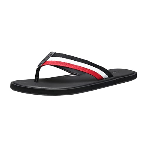 LZPCarra Herren Sandalen Sport Sommer Strand Hausschuhe Schiebe Outdoor Remote Hausschuhe Sandalen Bommel Herren Schuhe 46 (Red, 40) von LZPCarra