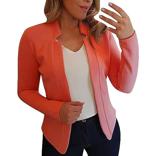 LZPCarra Kurzblazer Damen Festlich Stehkragen Sakko Damen Elegant Kurz Kurzblazer Blazer Jacke Kurzjacke Kurzblazer Sakko Anzug Jacke Slim Elegant Cardigan Anzugjacke Kostüm Übergangsjacke von LZPCarra