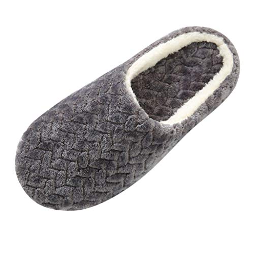 LZPCarra Pantoffeln Damen Winter Slipper Elegant Hausschuhe Damen Warm Hüttenschuhe Flach Hausschlappen Rutschfest Winterschuhe Indoor Haushaltsschuhe Bequem Heimschuhe Plüsch Schlupfschuhe von LZPCarra