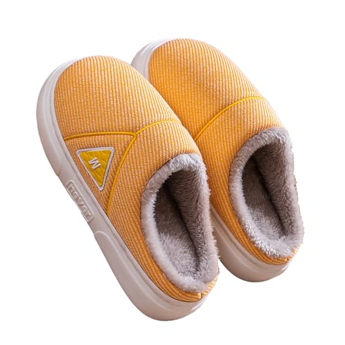 LZPCarra Pantoffeln Herren Plüsch Winterschuhe Gefüttert Elegant Hausschuhe Herren Winter Warm Hausschlappenflach Schlupfschuhe Rutschfest Slipper Unisex Haushaltsschuhe Bequem Baumwollhausschuhe von LZPCarra