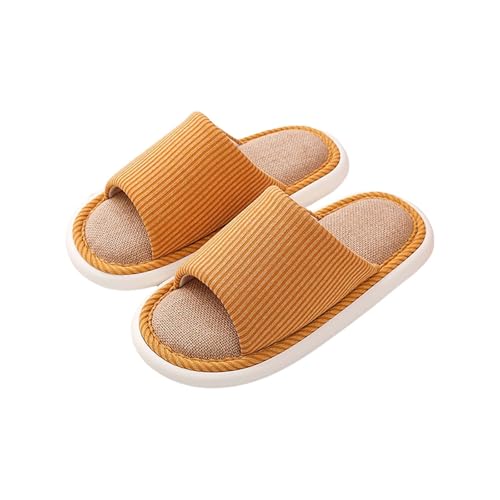 LZPCarra Schlupfschuhe Damen Offen Hüttenschuhe Damen Leicht Hausschuhe Warm Slipper Flach Hausschlappen Rutschfest Heimschuhe Bequem Haushaltsschuhe Unisex Baumwollhausschuhe Indoor Pantoffeln von LZPCarra