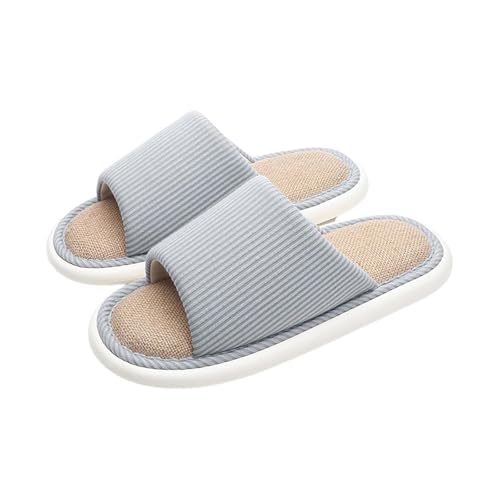 LZPCarra Schlupfschuhe Damen Offen Hüttenschuhe Damen Leicht Hausschuhe Warm Slipper Flach Hausschlappen Rutschfest Heimschuhe Bequem Haushaltsschuhe Unisex Baumwollhausschuhe Indoor Pantoffeln von LZPCarra