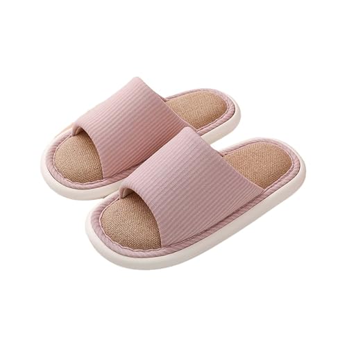 LZPCarra Schlupfschuhe Damen Offen Hüttenschuhe Damen Leicht Hausschuhe Warm Slipper Flach Hausschlappen Rutschfest Heimschuhe Bequem Haushaltsschuhe Unisex Baumwollhausschuhe Indoor Pantoffeln von LZPCarra