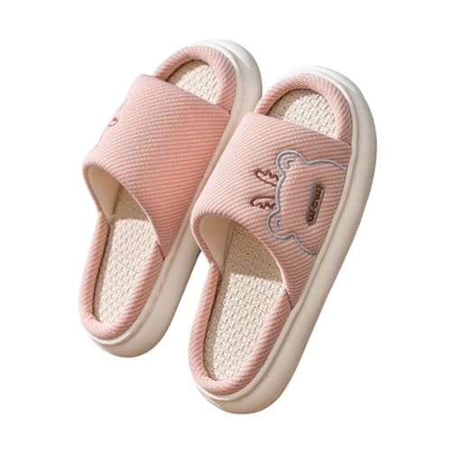 LZPCarra Schlupfschuhe Damen Offen Hüttenschuhe Damen Leicht Winter Hausschuhe Warm Slipper Elegant Pantoffeln Rutschfest Hausschlappen Flach Winterschuhe Indoor Heimschuhe Bequem Haushaltsschuhe von LZPCarra