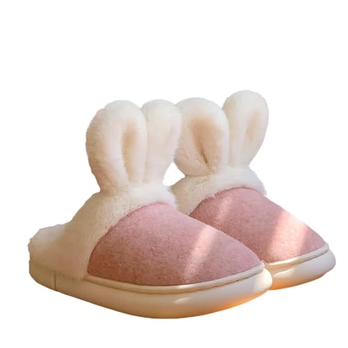 LZPCarra Slippers Women Cute Hausschlappen Flach Hausschuhe Damen Plüsch Lustig Winterschuhe Gefüttert Schlupfschuhe Elegant Pantoletten Weich Haushaltsschuhe Rutschfest Hauspantoffeln von LZPCarra