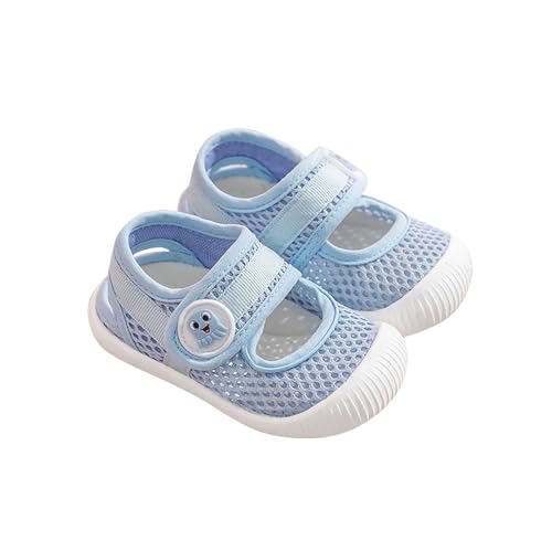 LZPCarra Sommer Baby Mädchen Kleinkind Schuhe Weiche Sohlen Nicht Slip Baby Schuhe Atmungsaktive Baby Schuhe 0 3 Schuhe Hausschuhe Baby 24 (Blue, 21 Infant) von LZPCarra