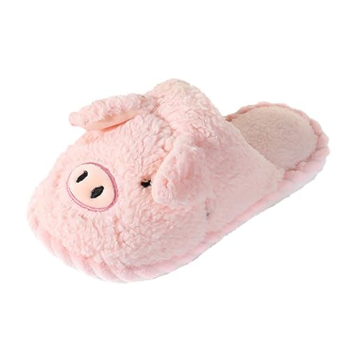 LZPCarra Winterschuhe Damen Gefüttert Hausschuhe Damen Plüsch Pantoffeln Schlupfschuhe Elegant Slippers Lustig Heimschuhe Flauschig Baumwollhausschuhe Rutschfest Haushaltsschuhe Bequem Hauspantoffeln von LZPCarra