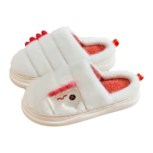 LZPCarra Winterschuhe Damen Gefüttert Hausschuhe Damen Plüsch Pink Hausschlappen Weich Hüttenschuhe Slippers Elegant Hauspantoffeln Warm Haushaltsschuhe Rutschfest Schlupfschuhe Flauschig Heimschuhe von LZPCarra