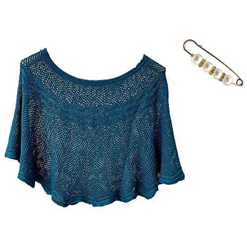 Poncho Damen Sommer Elegant - Pareos Aus Baumwolle, Poncho Schal Aus Baumwolle Cape Für Damen Umhängetuch Und Tunika Rundhalsausschnitt Pullover Sweatshirt Cape Cardigan Umhängetuch Und Tunika von LZPCarra