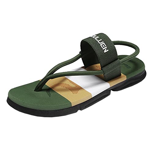 Sandalen Herren 43 Schwarz, Sommerschuhe Herren Slipper Flip Flops rutschfest Strandschuhe Bequeme Sommerschuhe Zehentrenner Hausschuhe Leichte Outdoorsandalen Flache Sandalen Slip On Flipflop von LZPCarra