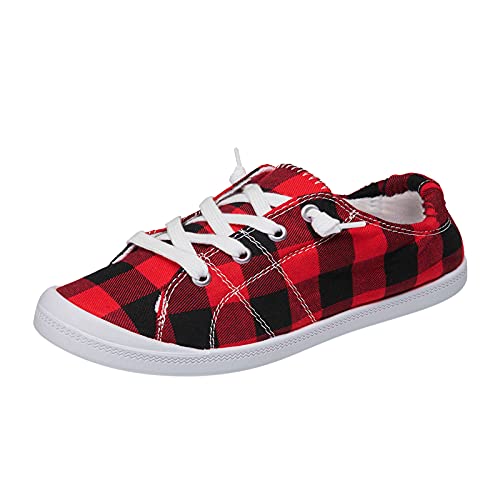 Segeltuchschuhe Damen - Sneaker Low Top Turnschuh, Slip-On Turnschuhe Mode Canvas Schuhe Bequeme Wanderschuhe Stoffschuhe Sportschuhe Schnürhalbschuhe Freizeitschuhe Komfortabel Walkingschuhe Segeltuchschuhe Damen - Sneaker Low Top Turnschuh, Slip-On Turnschuhe Mode Canvas Schuhe Bequeme Wanderschuhe Stoffschuhe Sportschuhe Schnürhalbschuhe Freizeitschuhe Komfortabel Walkingschuhe von LZPCarra