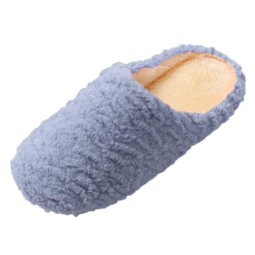 Winterschuhe Damen Gefüttert Elegant Hausschuhe Damen Flauschig Hausschlappen Weich Slippers Winter Hüttenschuhe Plüsch Pantoffeln Warm Winterschuhe Bequem Baumwollhausschuhe Rutschfest Heimschuhe von LZPCarra