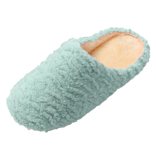 Winterschuhe Damen Gefüttert Elegant Hausschuhe Damen Flauschig Hausschlappen Weich Slippers Winter Hüttenschuhe Plüsch Pantoffeln Warm Winterschuhe Bequem Baumwollhausschuhe Rutschfest Heimschuhe von LZPCarra