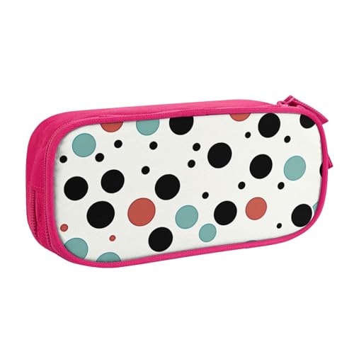 LZQPOEAS Federmäppchen mit großem Fassungsvermögen für Damen und Herren, Stifttasche mit Reißverschluss, gepunktet, tragbare Make-up-Tasche, niedliche Münztasche für Arbeit und Bürobedarf, rose, LZQPOEAS Federmäppchen mit großem Fassungsvermögen für Damen und Herren, Stifttasche mit Reißverschluss, gepunktet, tragbare Make-up-Tasche, niedliche Münztasche für Arbeit und Bürobedarf, rose, von LZQPOEAS