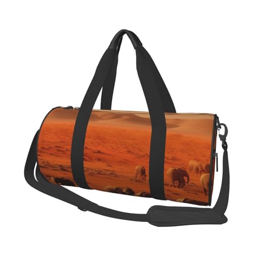 Wild Life Reisetasche für Damen und Herren, Turnbeutel, große Reisetasche, Wochenendtasche, Übernachtungstasche mit Schultergurt, Schwarz, Einheitsgröße, Schwarz , Einheitsgröße von LZQPOEAS