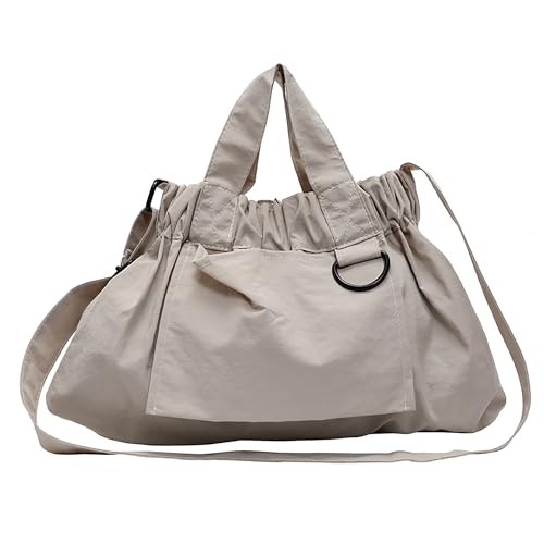 LZSXDWXY Kleine Damen-Umhängetasche, stilvolle Tragetasche, Hobo-Tasche, modische Umhängetasche, Mini-Arbeits-Reise-Handtasche, B-weiß von LZSXDWXY