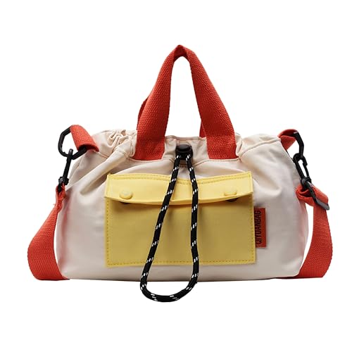 LZSXDWXY Kleine Damen-Umhängetasche, stilvolle Tragetasche, Hobo-Tasche, modische Umhängetasche, Mini-Arbeits-Reise-Handtasche, C-weiß von LZSXDWXY