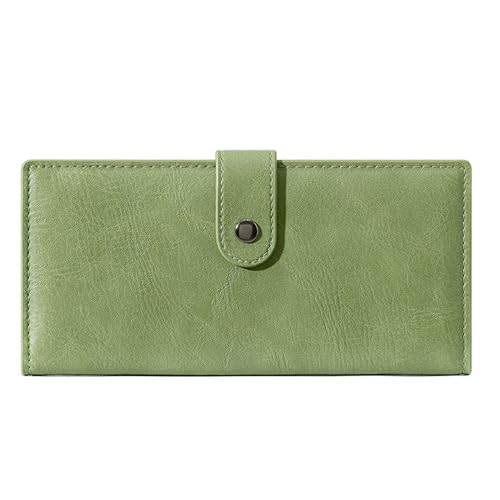 LZSXDWXY Ultra Slim Thin Leder RFID Blocking Kreditkartenhalter Bifold Clutch Wallets für Frauen von LZSXDWXY