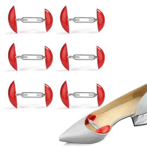 LZYDKH Verstellbare Schuhspanner, 3 Paar Schuhspanner Damen Schuhweiter Universal Schuhdehner für Sportschuhe Lederschuhe High Heels Rot von LZYDKH