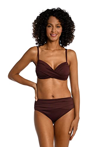 La Blanca Damen Island Goddess Oberteil zum Überziehen über der Schulter Bikini, Java, 16 von La Blanca