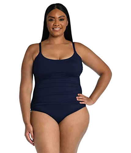 La Blanca Damen Island Goddess Rouched Body Lingerie Mio Einteiliger Badeanzug, Indigo, 46 Mehr von La Blanca