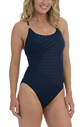 La Blanca Damen Linea X-Back Lingerie MIO Badeanzug, Indigo, 38 von La Blanca