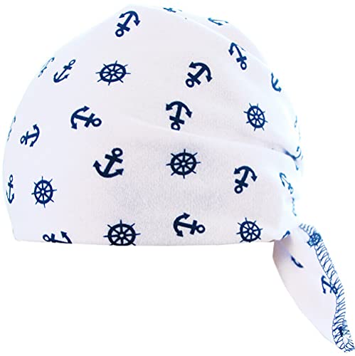 La Bortini Baby Kinder Halstuch Bandana Kopftuch Cap Tuch Scarf mit Motiv weiß von La Bortini