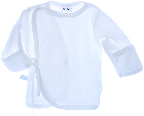 Hemdchen Wickelshirt Babyhemdchen Shirt Flügelhemdchen 50 56 62 68 Creme Hemd (56) von La Bortini