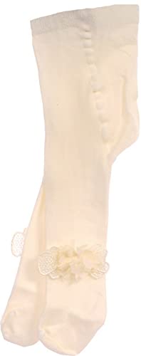 La Bortini Baby Kinder Strumpfhose Taufe Creme Beige 48 50 56 62 68 74 80 86 (50) von La Bortini