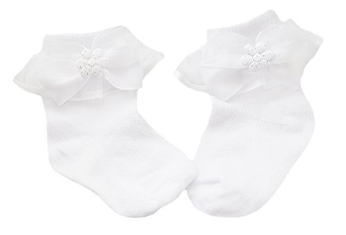 La Bortini Baby Socken mit Rüschen (6-12Mon.) von La Bortini