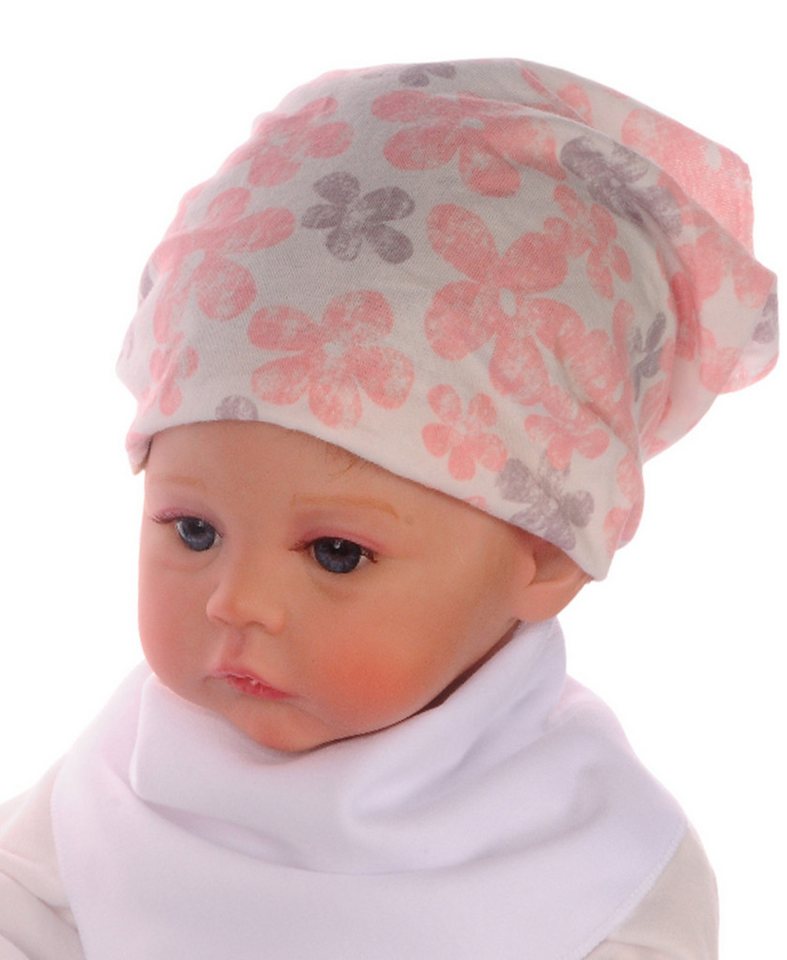La Bortini Bandana Baby Kopftuch Sommer Mütze mit Blumen Tuch, aus reiner Baumwolle, 40 41 42 43 44 mit Blumen Muster von La Bortini