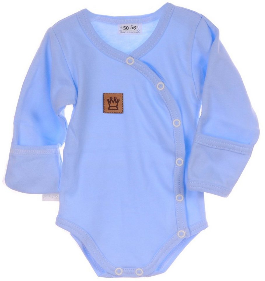 La Bortini Body Baby Body Wickelbody mit Kratzschutz 44 50 56 62 68 74 80 86 92 98 von La Bortini