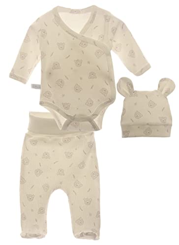 La Bortini Body Hose und Mütze 3Tlg Baby Anzug 44 50 56 (50-56) von La Bortini