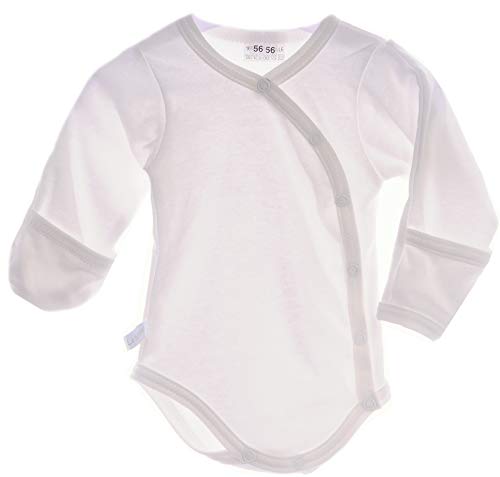 La Bortini Body Wickelbody 44 50 56 62 68 74 80 86 92 Kratzschutz Fäustlinge (creme, 62) von La Bortini