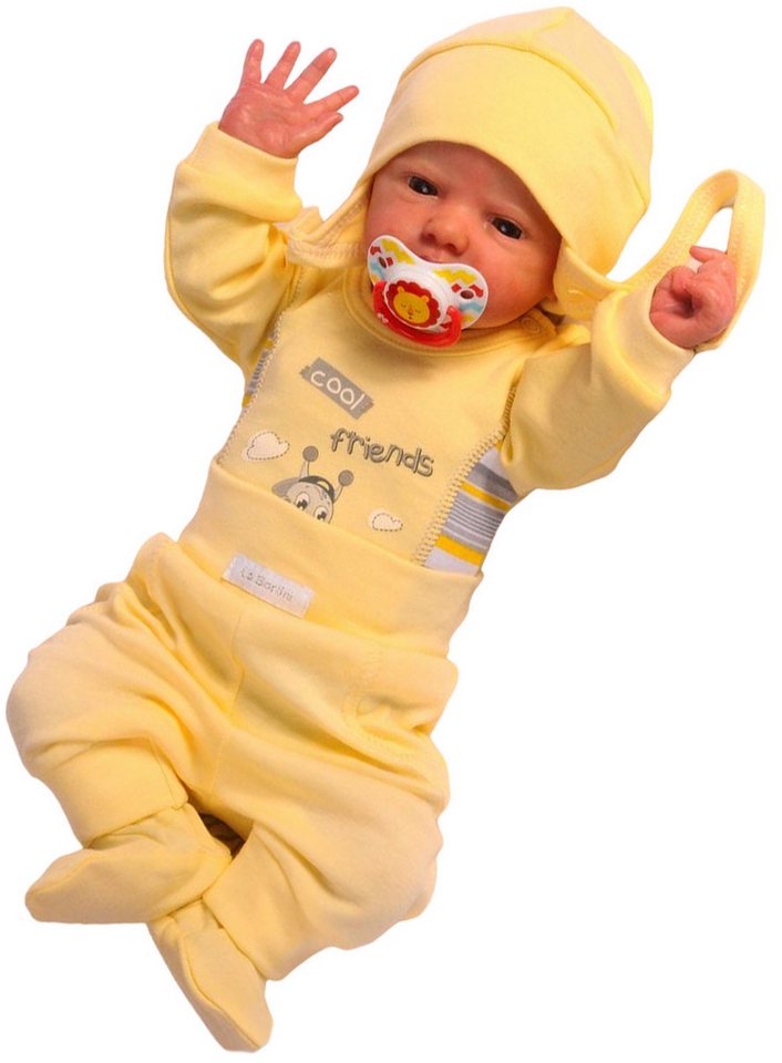 La Bortini Body & Hose Body Hose Mütze Set Baby Anzug für Frühchen und Neugeborene von La Bortini