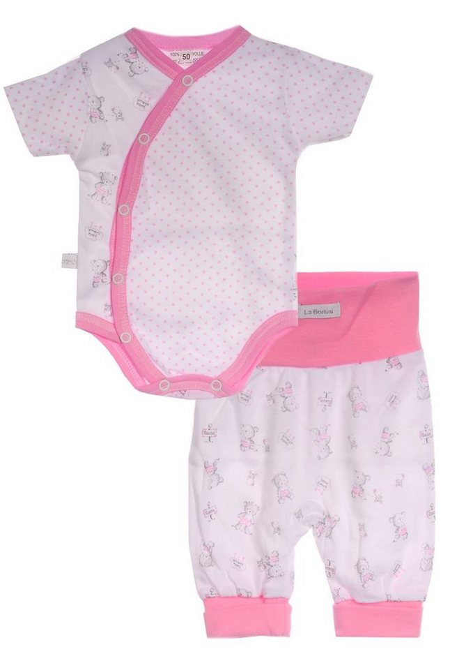 La Bortini Body & Hose Wickelbody und Hose Baby Anzug 2tlg. Set Body von La Bortini