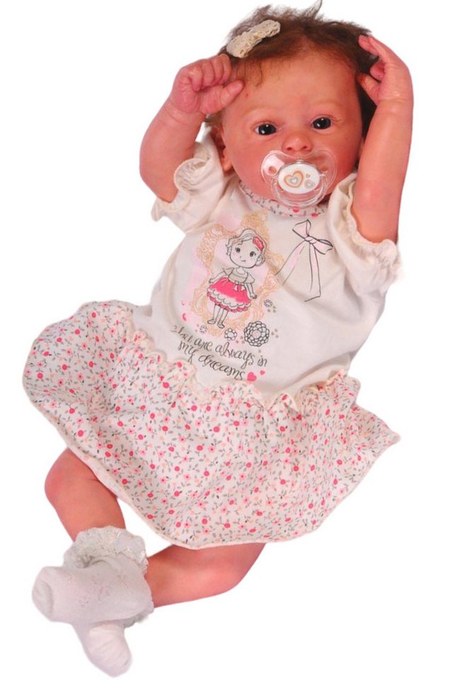 La Bortini Druckkleid Baby Kleid in Creme mit Blumen Babykleid aus reiner Baumwolle, 44 50 56 62 68 La Bortini Druckkleid Baby Kleid in Creme mit Blumen Babykleid aus reiner Baumwolle, 44 50 56 62 68 von La Bortini