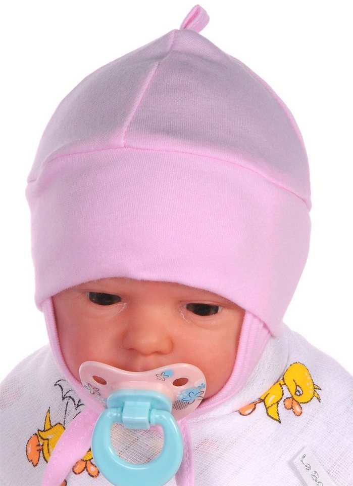 La Bortini Erstlingsmütze Mütze für Neugeborene Babymütze Baby Haube 32 34 36 38 40 50 56 62 68 von La Bortini