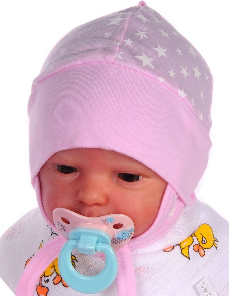 La Bortini Erstlingsmütze Mütze für Neugeborene Babymütze Baby Haube 32 34 36 38 40 50 56 62 68 von La Bortini