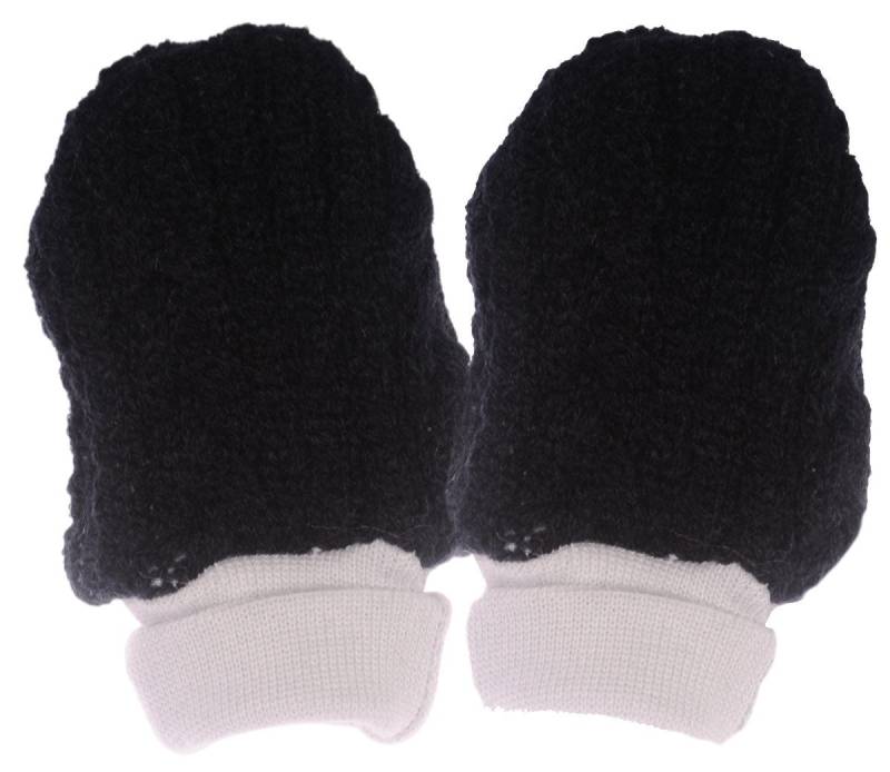 La Bortini Fäustlinge Baby Handschuhe Warme Strickfäustlinge mit Futter für Neugeborene weich, gefüttert, Winterfäustlinge, Erstlingshandschuhe von La Bortini