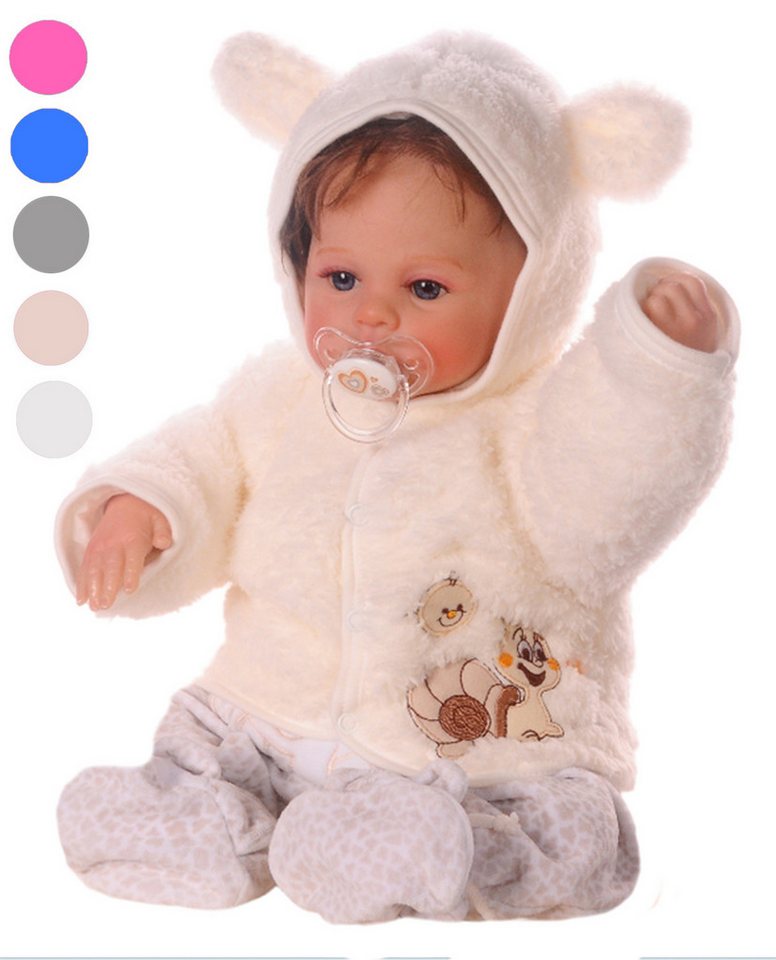 La Bortini Fleecejacke Babyjacke Baby Jacke 50 56 62 68 Fleecejacke für Neugeborene von La Bortini