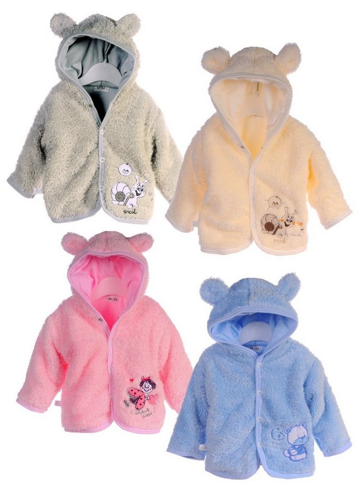 La Bortini Fleecejacke Babyjacke Baby Jacke 50 56 62 68 Fleecejacke für Neugeborene von La Bortini