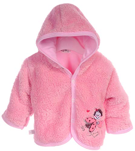 La Bortini JACKE Babyjacke Baby Jäckchen Fleece Kapuze Kapuzenjacke 56 62 68 74 Newborn (62) von La Bortini