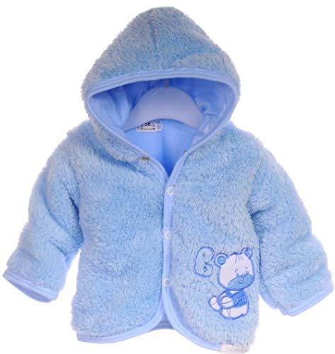 La Bortini Jacke Babyjacke Baby Jäckchen Fleece Kapuze Kapuzenjacke 56 62 68 74 Newborn (56) von La Bortini