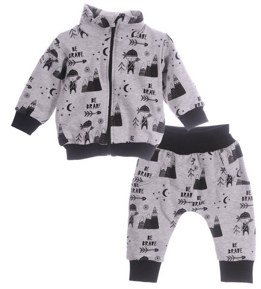 La Bortini Jogginganzug Baby Anzug Jacke und Hose Jogginganzug 62 68 74 von La Bortini