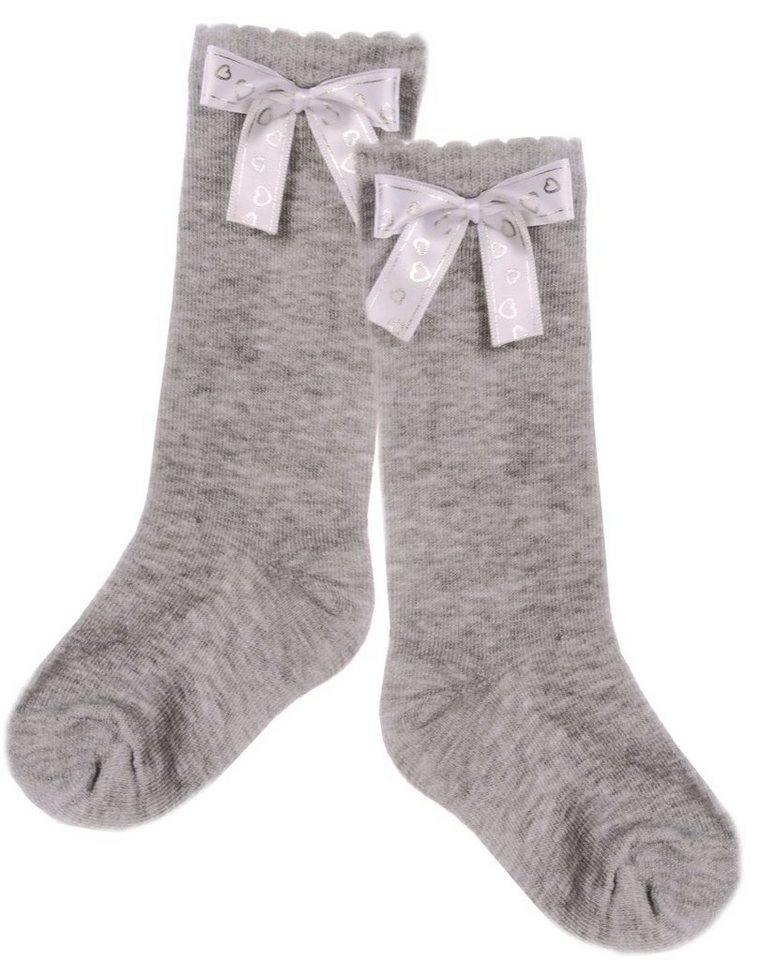 La Bortini Kniestrümpfe Kniestrümpfe in Grau Socken für Baby und Kinder Strümpfe festlich von La Bortini