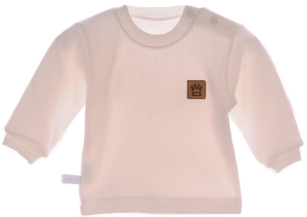 La Bortini Langarmshirt Baby Shirt Swetshirt in Creme 44 50 56 62 68 74 80 86 92 98 44 50 56 62 68 74 80 86 92 98 von La Bortini