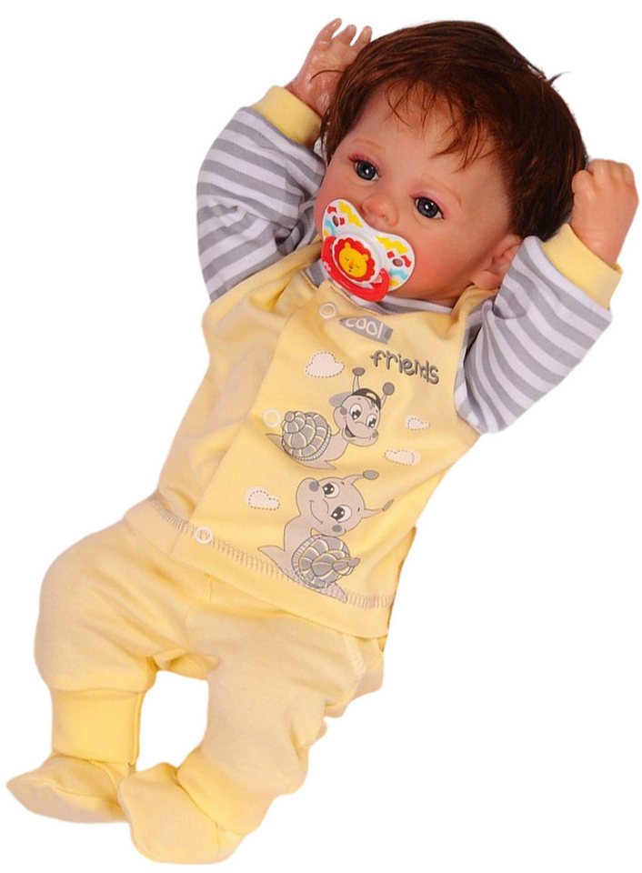 La Bortini Langarmshirt & Hose Baby Anzug 2Tlg Hose und Hemdchen 44 50 56 62 68 74 Zweiteriler von La Bortini