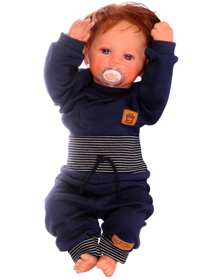 La Bortini Langarmshirt & Hose Baby Anzug Erstlingsset Langarmshirt Hose Set Mütze neutral Shirt (Babyset unisex, als 2-oder 3-teiler) Erstlingsset 44 50 56 62 68 74 80 86 von La Bortini